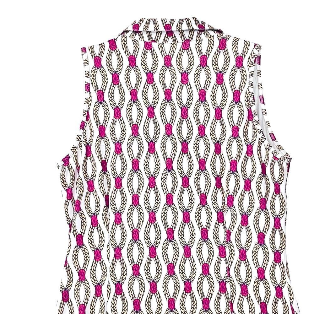 Tee 2 Sea Resort Golf Dress Earth/ Friendly Geo/Chain Pockets Made/US M - Picture 6 of 12